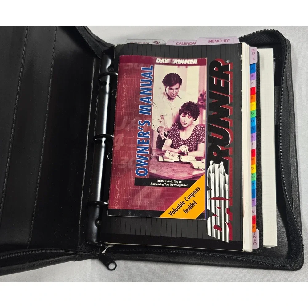 Day Runner Classic Edition Planner 3-Ring Binder Inserts Vintage Dayrunner 1988